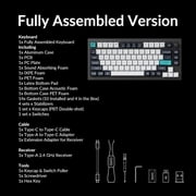 Keychron Q1 Max RGB QMK/VIA Custom Mechanical Keyboard, Hot-Swappable Full Metal Programmable Knob with Gateron Jupiter Brown Switch, 2.4 GHz/Bluetooth/Wired Gaming Keyboard for Mac Windows Linux