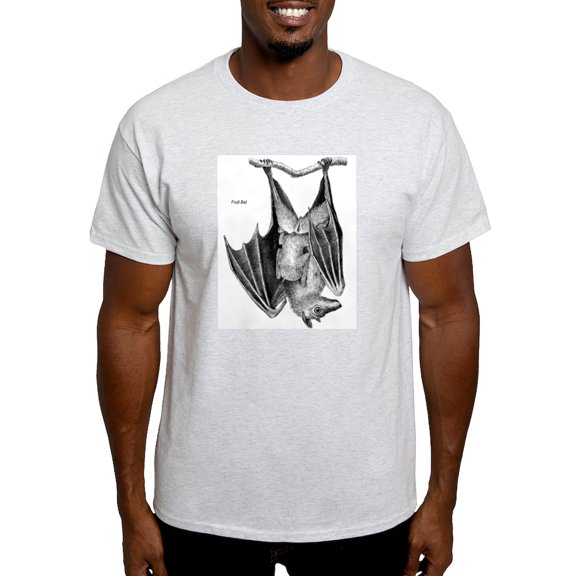 CafePress - Fruit Bat (Front) Ash Grey T Shirt - Men's Classic Graphic T-Shirt