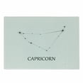 thumbnail image 1 of Zodiac Capricorn Cutting Board, Capricorn Constellation with Aligned Stars Astronomical Elements, Decorative Tempered Glass Cutting and Serving Board, Small Size, Black and White, by Ambesonne, 1 of 1