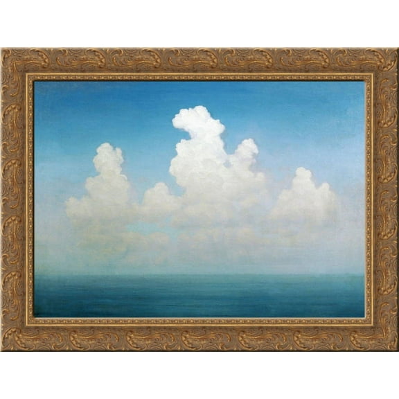 Cloud 24x16 Gold Ornate Wood Framed Canvas Art by Arkhip Kuindzhi