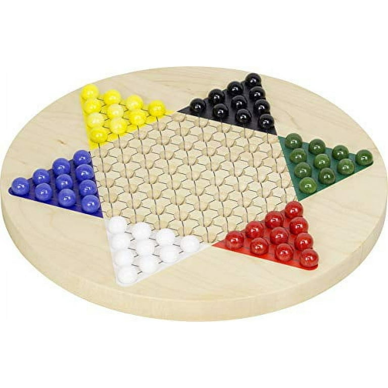 Printed Maple Chinese Checkers Made in USA