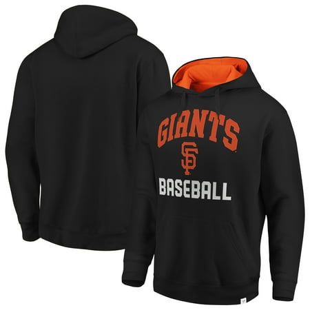 San Francisco Giants Pullover - San Francisco Giants Fanatics Branded Post Game Pullover Fleece Hoodie - Black/Orange
