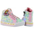 thumbnail image 3 of Tenis Botas Niña Luces Led Estrellas Arcoiris Moda Comodo M-2026 ARCOIRIS 18 cm, 3 of 5