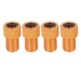 thumbnail image 1 of Naranja Presta Schrader Bicicleta Válvula Convertidor Adaptador 4Pcs, 1 of 1