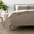 thumbnail image 5 of Bare Home Premium Diamond Stitched 3 Piece Coverlet Set - Ultra-Soft Luxurious Lightweight All Season Bedspread (King, Dark Blue), 5 of 5