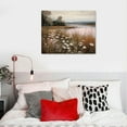 thumbnail image 4 of Nawypu Vintage Landscape Canvas Wall Art - Wildflower Field Landscape Oil Painting, Vintage Landscape Art Print, Country Field Wall Art Farmhouse Wall Decor for Bedroom Living Room Decor, Framed, 4 of 4