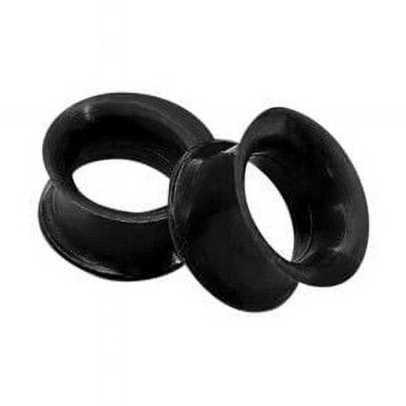 Luxe Modz Pair of Extra Wide Silicone Tunnels Ear Gauges Plug 5 Colors 8g to 18mm Body Piercings Jewelry for Men Women