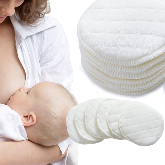 10-pack Washable Nursing Pads, Reusable Breastfeeding Pads, Leakage P