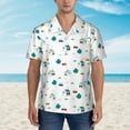 thumbnail image 5 of Uemuo Cartoon House Car Printed Regular Fit Short Sleeve Casual Hawaiian Shirt for Men,Aloha shirt,Tropical shirt,Floral print shirt,Vacation Beach shirt-Large, 5 of 9