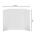 thumbnail image 5 of sunsanly 4Pcs Tri-Fold Poster Boards Small White Presentation Boards Corrugated Display Board Business Display Trifold Panel, 5 of 7