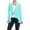 Aqua, variant on Moa Collection Women's Office Blazer Casual Long Sleeve Solid Open Front Design S-3XL
