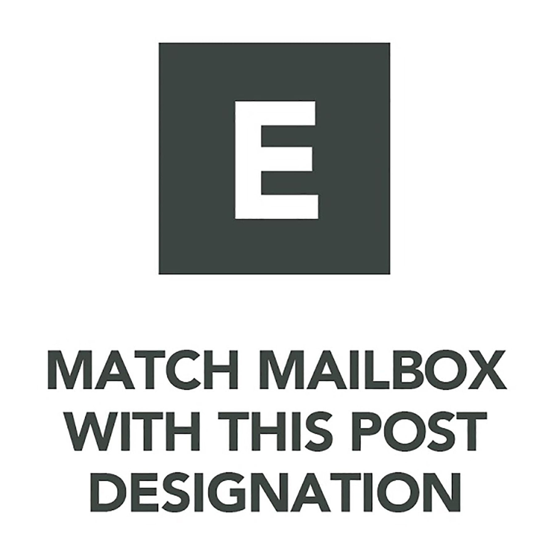 Gibraltar Mailboxes Patriot Medium, Plastic, Post-Mount Mailbox, Black, GMB505B01
