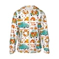 thumbnail image 2 of Lsque Fall Pumpkins And Sunflowers UPF 50+ Lightweight Sun Protection Men's Women's Long Sleeve Shirt, Hoodie Performance -X-Large, 2 of 9