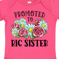 thumbnail image 4 of Inktastic Promoted to Big Sister with Flowers Girls Baby Bodysuit, 4 of 5