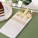 thumbnail image 3 of Servilleta de papel suave y absorbente de tacto sedoso de Lojalitet, elegantes toallas de papel decorativas para invitados para la cocina - Dorada, 3 of 5