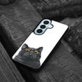 thumbnail image 4 of WIRESTER Shockproof Soft Rubber Cover Case for Samsung Galaxy S26 6.3" 2026, Black Bombay Kitten Cat, 4 of 5
