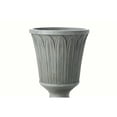thumbnail image 6 of Alfresco Home Longleaf 14" Rd. Fiberstone Urn with Drain Hole in Aged Moss Green, 6 of 6