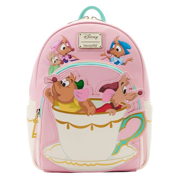 Loungefly Disney Cinderella Gus Gus & Jaq Teacup Mini Backpack