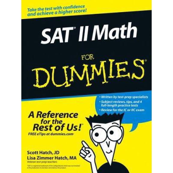Pre-Owned SAT II Math For Dummies (Paperback) 0764578448 9780764578441