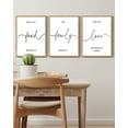 thumbnail image 3 of SHENIFY Bless The Food Before Us Sign Kitchen Wall Decor for Dining Room Farmhouse Wall Art Hanging Decoration 11x14in3pcs Natural Framed, 3 of 5