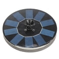 thumbnail image 1 of Round Solar Fountain Pump, 1.4W Floating Circle Garden Water Pump Solar Panel Kit With Lights For Pond, Fountain, BirdBath, Garden Decoration, Water Cycling, 1 of 8