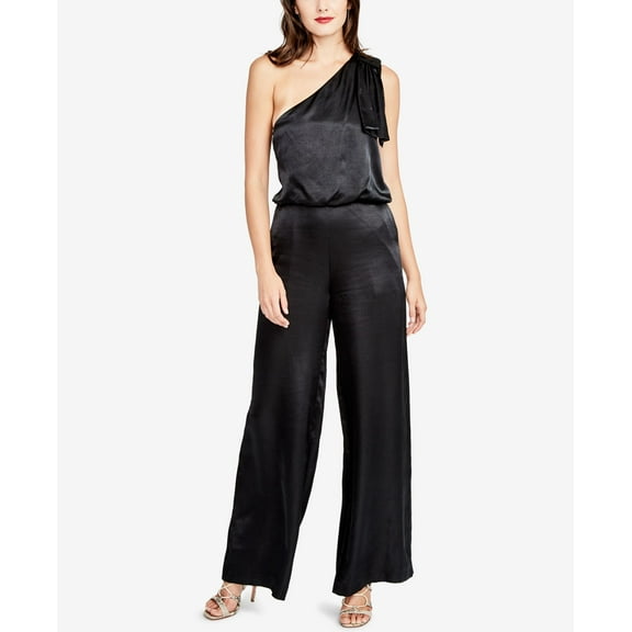 Rachel Rachel Roy One Shoulder Jumpsuit Black 2