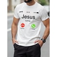 thumbnail image 1 of Manfinity Homme T-Shirt Graphique Lettre, 1 of 5