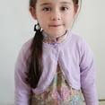 thumbnail image 5 of GYRATEDREAM Little Girls Cardigan Shrug Sweater Long Sleeve Dress Cover Up Button Open Front Shrug Cotton Sweaters 3-10T, 5 of 8