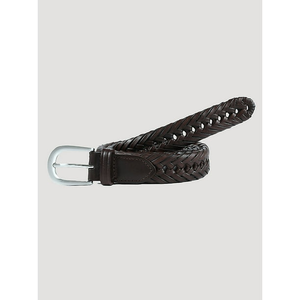Wrangler® Men's and Big Men's Genuine Leather Braided Belt, Sizes 3252