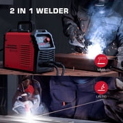 ARCCAPTAIN ARC160A Welder, 110V/220V, Large LED Display, IGBT Inverter, Portable MMA Welder Machine, Arc Force and Anti-Stick 