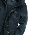 thumbnail image 6 of IYTR Men's Winter Warm Hooded Coats Solid Color Long Sleeve Thicken Fleece Jackets Parkas Outwear with Pockets Blue M, 6 of 6