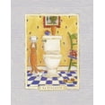 thumbnail image 2 of McCollum, Sudi 12x14 White Modern Wood Framed Museum Art Print Titled - Kitty Toilette, 2 of 4