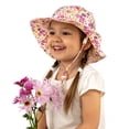 thumbnail image 3 of Jan & Jul Kids' Sun-Hat for Girls, 50+ UPF, Lightweight, Breathable (L: 2-5 Years, Wildflower), 3 of 5