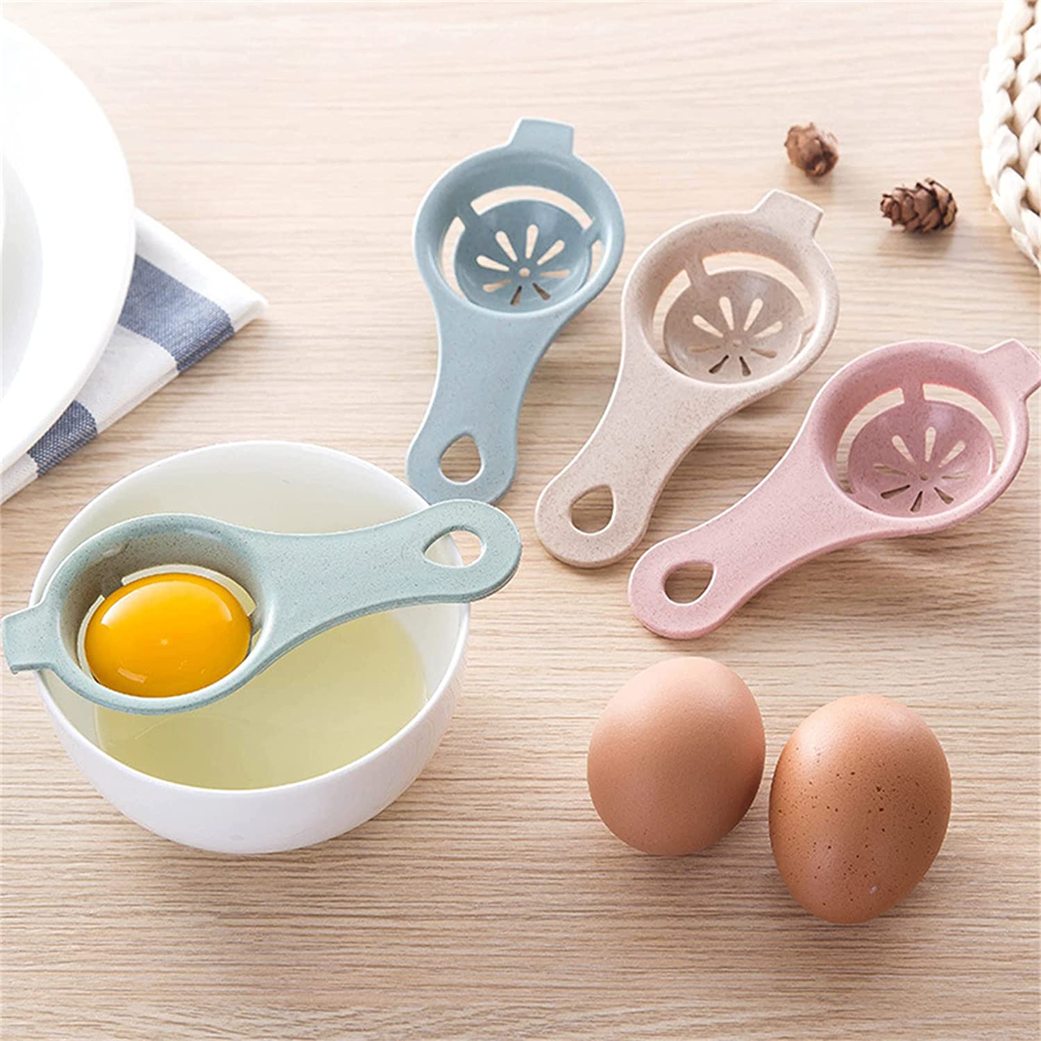 3PCS Egg Separator Egg Yolk White Separator Egg White Separator Egg