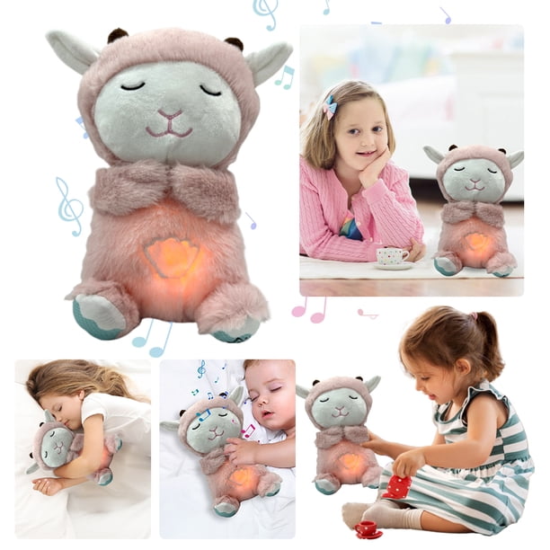 Enlightenment Y Muñeca Relajante para Dormir Muñeca Con Música Relajante para Bebé (Rosa)