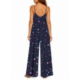 thumbnail image 3 of Women's Casual Sleeveless Jumpsuits Colorful Stars Spaghetti Strap Wide Leg Pants Rompers with Pockets, 3 of 7