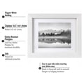 thumbnail image 6 of 9x12 Picture Frames White Matted 6x8 Wooden Picture Frame Poster Frame for Wall Hanging and Home Decoration-White, 6 of 8