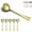 3. Gold, variant on ReaNea Soup Spoons 6 Pieces Stainless Steel Round Dinner Spoon, Table Spoons Silverware Set