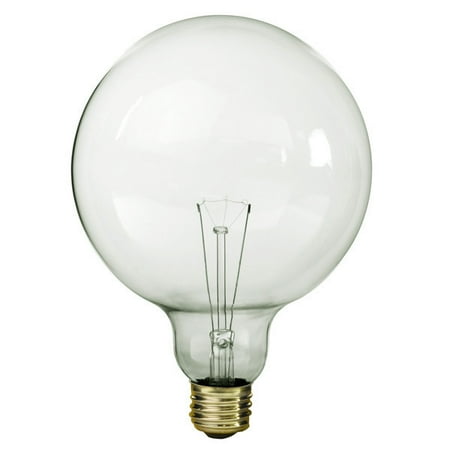 Satco S3013 100 Watt Light Bulb G40 Globe Clear 1150 Lumens Satco S3013 100 Watt Light Bulb G40 Globe Clear 1150 Lumens