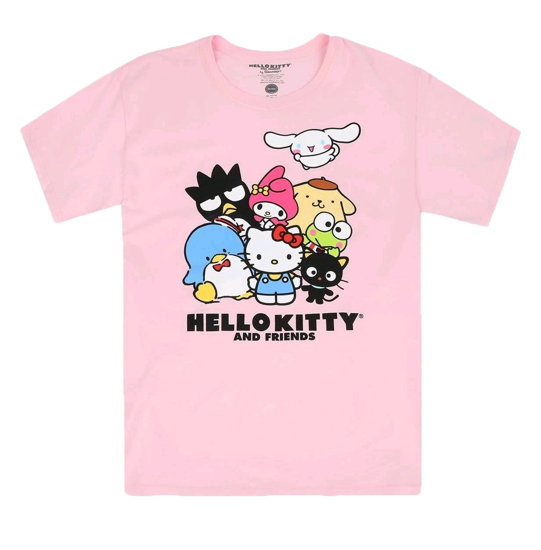 Sanrio Hello Kitty and Friends Pink Graphic T-Shirt - Large - Walmart.com