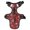 Snowflake Pattern, variant on Pet Vest For Walking With Handle Adjustable Reflective Dog Cat Harness Santa Faces