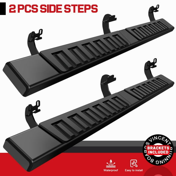 Fit 2004-2014 Ford F-150 Super Cab 6" Nerf Bar Side Step Running Board Black H