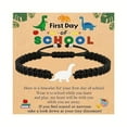 thumbnail image 2 of Adjustable Dinosaur Beaded Bracelet - With 'You're Braver' Inspirational Text, Boy's Birthday/Christmas Gift Preferred, Best Choice for Son/Grandson/Nephew/Brother, 2 of 4