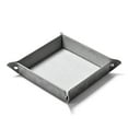 thumbnail image 3 of Oirlv Nightstand Catchall Travel for Men Valet Tray, Leather, Gray, 3 of 12