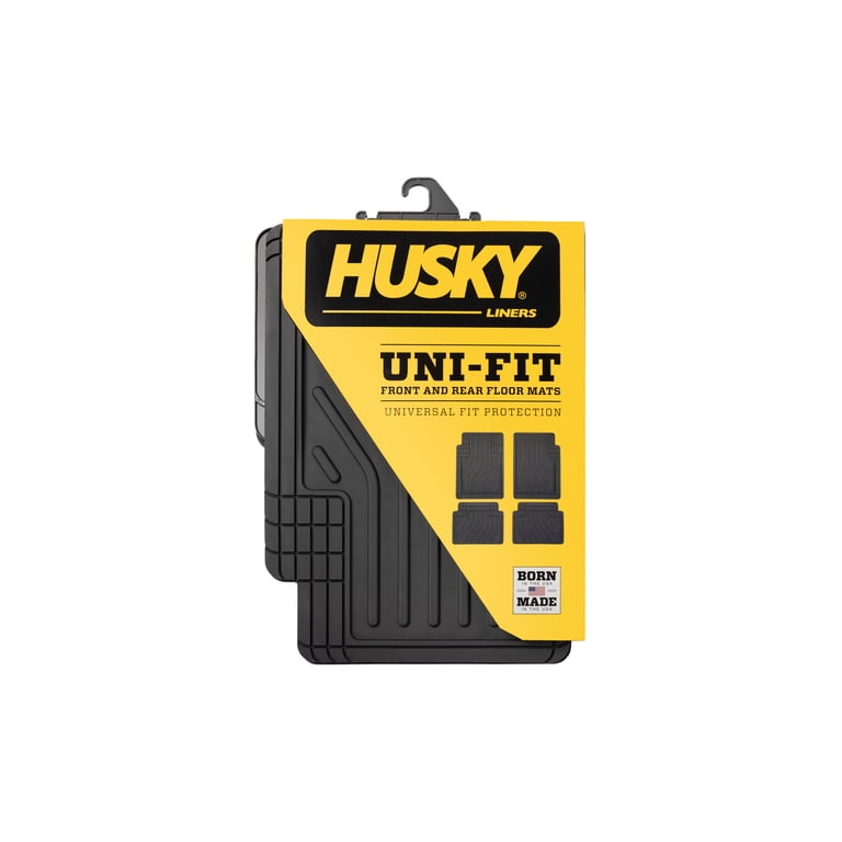 Husky Liners Uni-Fit Universal Floor Mats, Black, Set of 4 photo 3