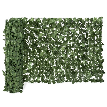 Best Choice Products Outdoor Garden 94x59-inch Artificial Faux Ivy Hedge Leaf and Vine Privacy Fence Wall Screen, (Best Arborvitae For Hedge)