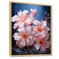 thumbnail image 2 of Designart "Clear Crystal" Orchids Floater Framed Wall Art Living Room, 2 of 5