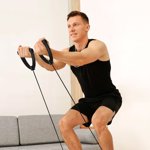 WUSUOWEI 2PCS Bandes de résistance avec poignées, Cordes d'exercice de remplacement pour stepper,80CM Tube élastique avec carabiner, Résistance aux bandes d'exercices, entraînement de gymnastique à domicile pour hommes et femmes
