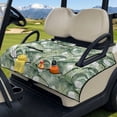 thumbnail image 3 of Yuyamidu Golf Ball Golf Cart Seat Covers with Front Pockets Palm Leaves Golf Cart Seats Cushion Portable Golf Cart Seat Towel Blanket for Women Men, Green, 3 of 8
