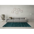 thumbnail image 3 of Ahgly Company Indoor Rectangle Abstract Light Blue Contemporary Area Rugs, 2' x 4', 3 of 4